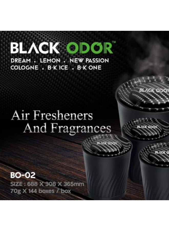 رائحة سوداء معطر جو السيارة بلاك أودور BO-2 كاربون بلاك – 70 جرام، برائحة البرفان تدوم طويلاً - Image 3